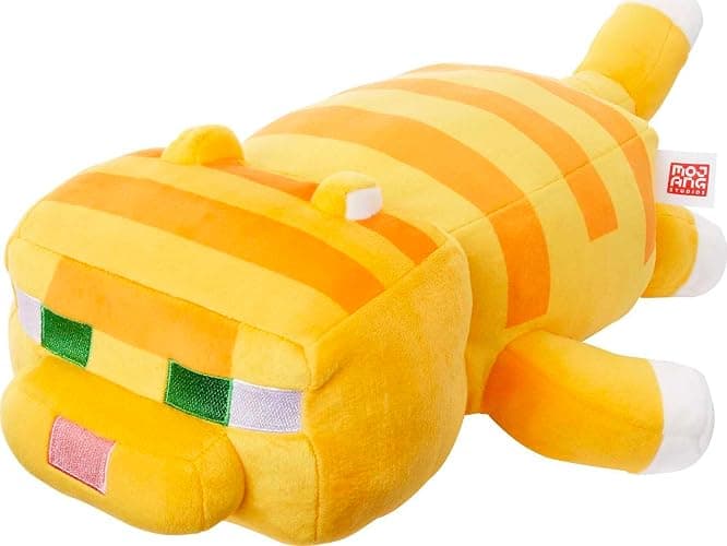 Mattel Minecraft Plush Cat 12-inch Stuffed Animal Figure, Floppy Soft Doll Inspired by Video Game Character, Collectible Toy thumbnail 4