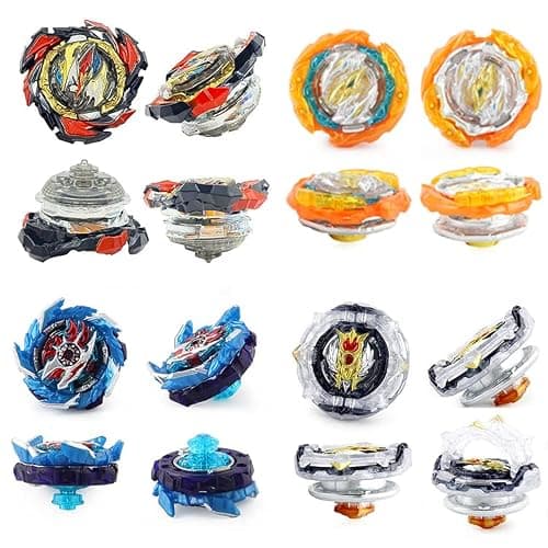 Bey Battle Burst Gyro Blade Toy Set Great Present for Kids Children Boys Ages 6 8 10 12+ Metal Fusion Attack Top Battling Game 10 Spinning Tops 2 Two-Way Launcher 2 Handles thumbnail 4