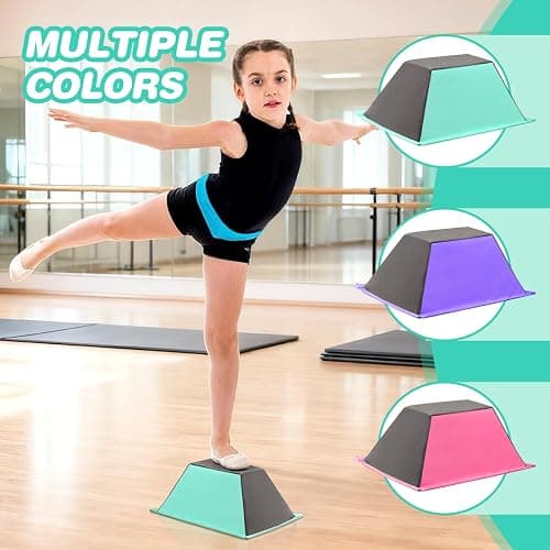 Cheer Stunt Training Stand, PU Non-Slip Stunt Trainer Flyer Stand Cheer for Promotion and Development of Flexibility, Coordination (Green) thumbnail 8