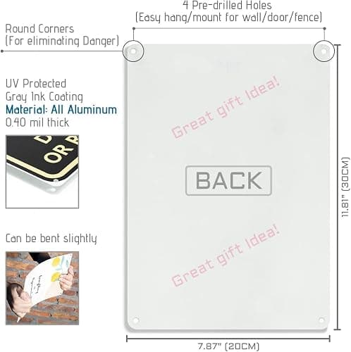Humorous "Remember If We Get Caught" Metal Sign for Men and Boys, Ideal Room Decor for Man Cave, Bedroom, and Bar 12" * 8" (937) thumbnail 3