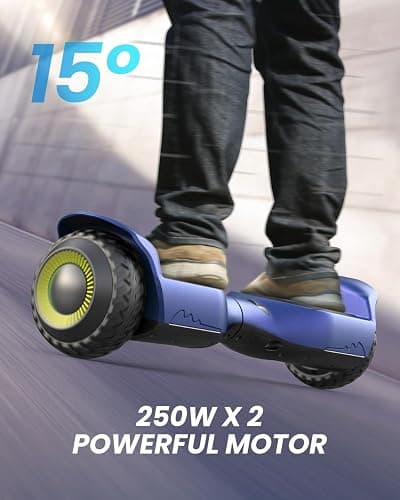 Gyroor Balancing Scooter New G13 All Terrain Balancing Scooter with LED Lights, Self Balancing Off Road with Bluetooth for Kids ages 6-12 and Adults-Black thumbnail 3