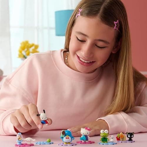 BLDR Hello Kitty and Friends Minifigures 6-Pack - Amazon Exclusive - Hello Kitty, Cinnamoroll, Pochacco, Tuxedosam, Keroppi, & Badtz-Maru - 8+, 0226 thumbnail 2