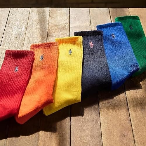 POLO RALPH LAUREN Men's Performance Crew Socks 6 Pack thumbnail 5