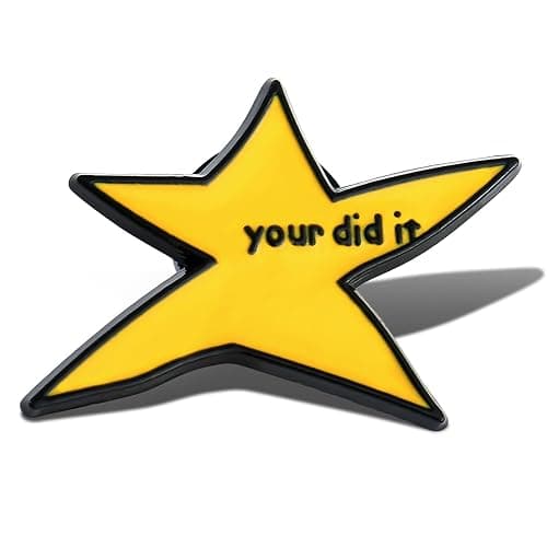 1/2/8/20Pcs Your Did It Brooch Pin Funny Star Enamel Pins Inspirational Badge Brooches Graduation Gifts for Backpack Bag Clothes Trendy Jewelry Accessories - Image 1