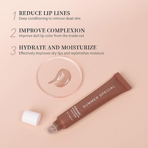 Summer Special Lip Butter Balm - Ultra-Hydrating, Nourishing Lip Care with Natural Ingredients, Shea Butter & Olive Butter, Soothes & Softens Dry Lips (#3 lced Coffee, 0.5 Fl Oz (Pack of 1)) thumbnail 5