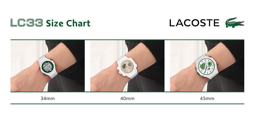 Lacoste LC33 Men's Analog and Digital Movement Watch, Silicone Strap, Water Resistant Up to 10ATM/100 Meters - Contemporary, Sporty - Premium Fashion Timepiece - Gift for Him - 45mm thumbnail 6