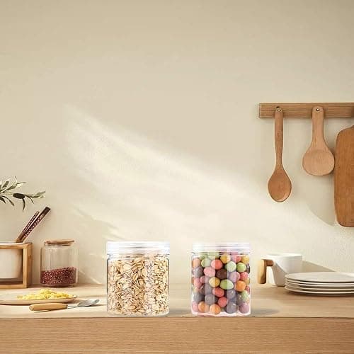 20 Pack 4oz/120ml Round Plastic Jars with Lids Empty Clear Slime Containers,Wide-Mouth Refillable Storage Containers for Cosmetics,Lotion,Food Storage thumbnail 2