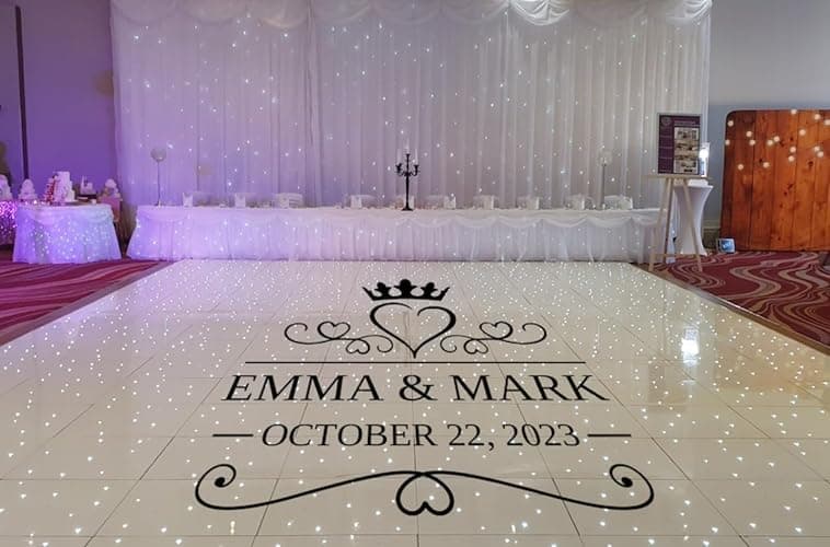 Personalised Wedding Dance Floor Vinyl Sticker for Wedding Dance Floor Wedding Decoration (XXXL 290x220cm) thumbnail 2