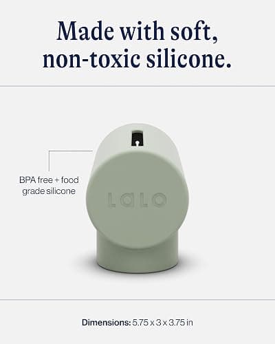 Lalo Spout Cover – BPA-Free Silicone Bath Spout Safety Cover for Babies & Toddler, Fits Most Faucets, Soft & Durable Silicone Bathtub Faucet Cover, Easy to Clean - Sage thumbnail 3