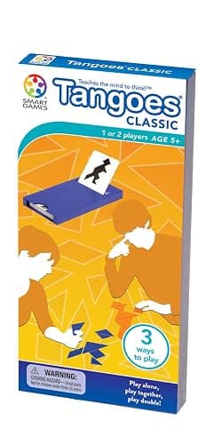 Tangoes SmartGames Classic Tangram Logic Puzzle Game with 54 Challenges Brain Teaser for Ages 5+ thumbnail 3