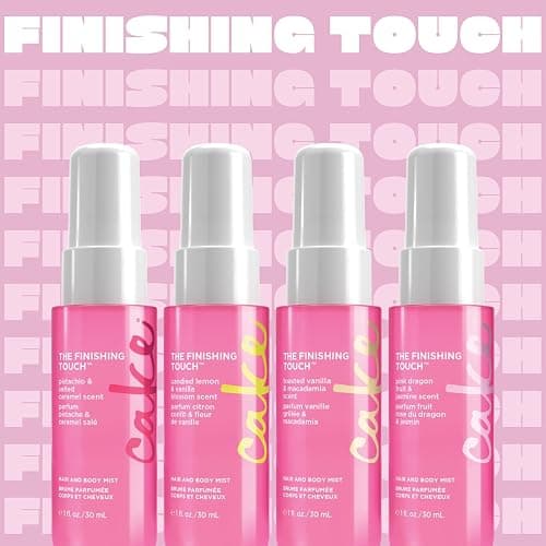 Cake Beauty Hair and Body Mist Travel Gift Set, The Finishing Touch- Fine Fragrance Mist – Infused with Aloe and Argan Oil –4 x 30mL/ 1 oz. thumbnail 5