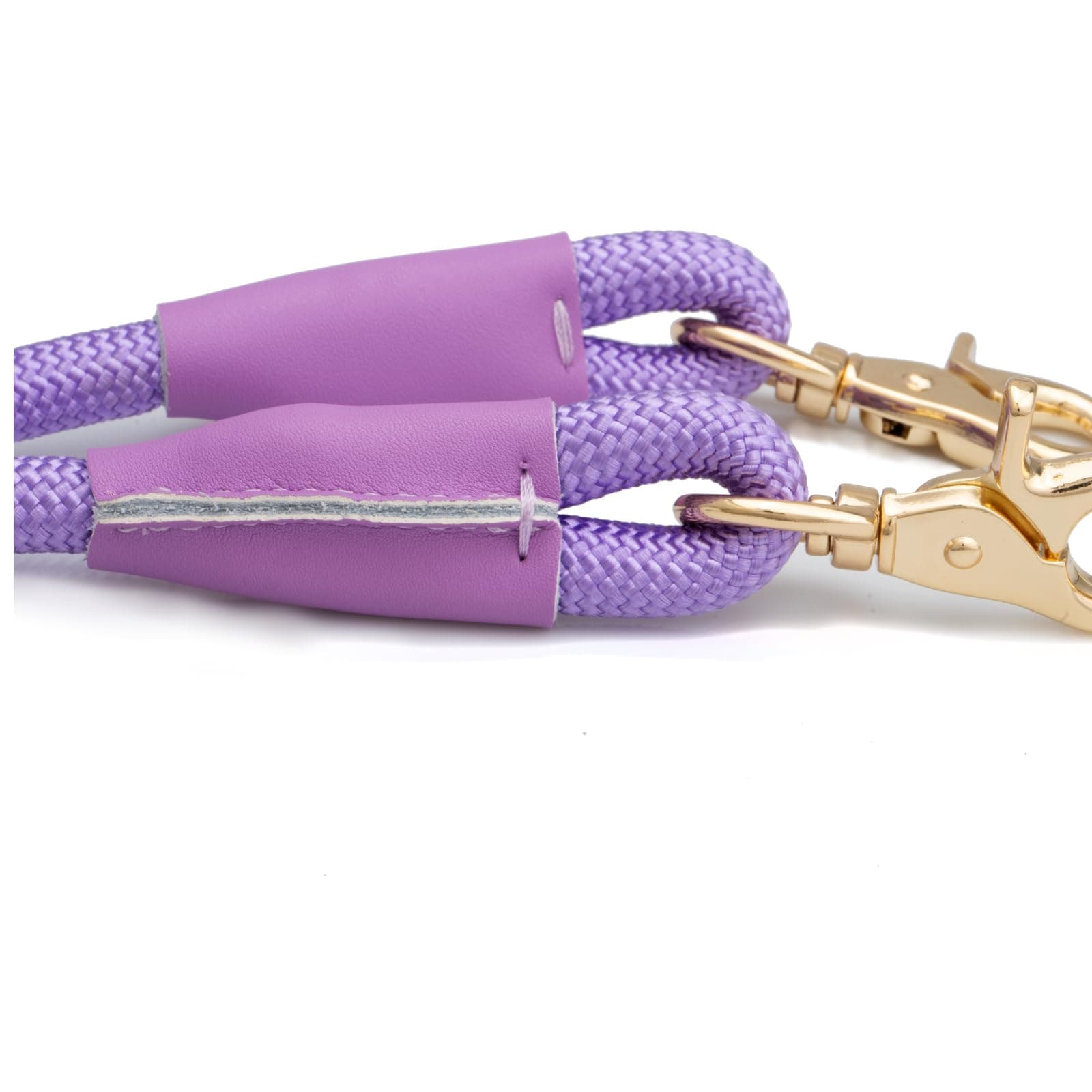 5FT Nylon Rope Dog Leash with Poop Bag Holder, Heavy Duty Snap Dog Leash, Soft Handle Rope Leash for Small Puppy Medium Large Dogs (5FT * 10MM, Lavender) thumbnail 4
