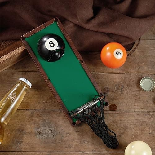 Arola Magnetic Billiard Ball Bottle Opener, Removable Metal Wall Mounted Opener with Cap Catcher Collector, Birthday Gift for Billiards Enthusiast, Beer Lovers and Men, as Kitchen Yard Bar Decoration thumbnail 5