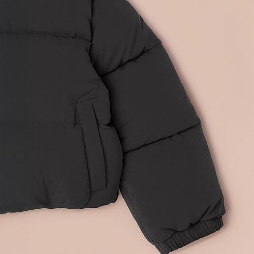 Amazon Essentials Girl's Cropped Full-Zip Puffer Jacket (Quilted Matte or Sherpa Fleece) thumbnail 5