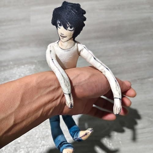 MABAIUDE Light Yagami Plush L Soft Figure Twistable Plush Doll Poseable Funny Anime Plushies Stuffed Pillow Cushion Sofa Decoration Gifts thumbnail 2