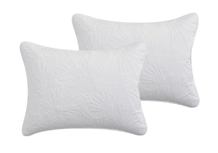 Seaside Collection Seashells White Bed-in-a-Bag Quilt Set thumbnail 4