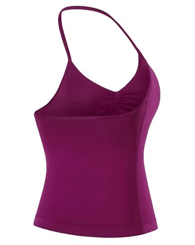 AUROLA Influence Longline Strappy Workout Halter Tops for Women,Removable Cups Padded Bras Impact Gym Yoga Sleeveless Top thumbnail 3