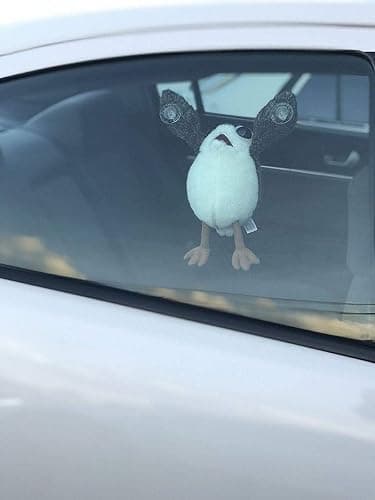 Star Wars The Last Jedi Porg on Board Figure Suction Cup Plush - White and Brown thumbnail 3
