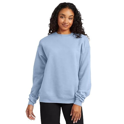 Hanes Men's Sweatshirt, EcoSmart Fleece Crewneck Sweatshirt, Big & Tall Available, 1 or 2-Pack thumbnail 3