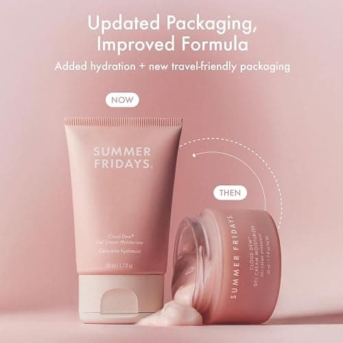 Summer Fridays Cloud Dew® Gel Cream Moisturizer - Lightweight Facial Moisturizer with Hyaluronic Acid, Coconut Water, Cherry Extract + Ceramides for Skin-Plumping Hydration (1.7 Fl Oz) thumbnail 2