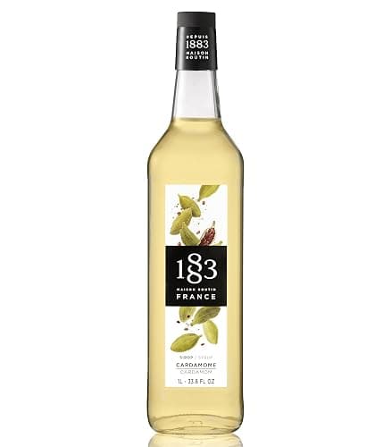 1883 Cardamom Syrup for Drinks, Made in France, 1 Liter Glass Bottle - Image 1
