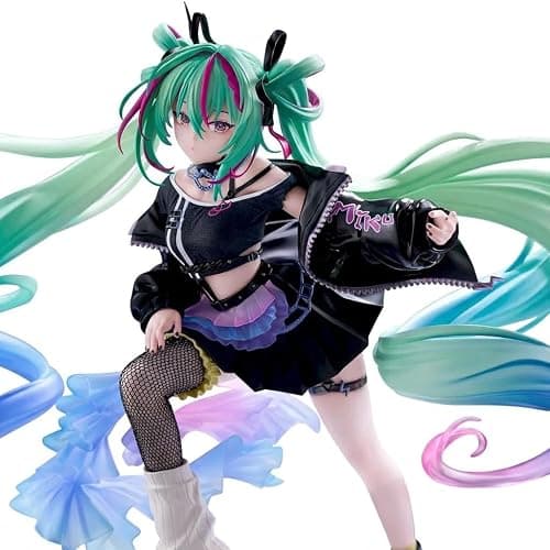 Thunder Tech Hatsune Miku Series Figurizmα Hatsune Miku - Punk! - Collectible Statue Figure thumbnail 3
