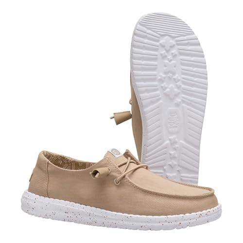 HEYDUDE Women's Wendy Stretch Canvas Slip On Shoes | Easy On Loafer thumbnail 5