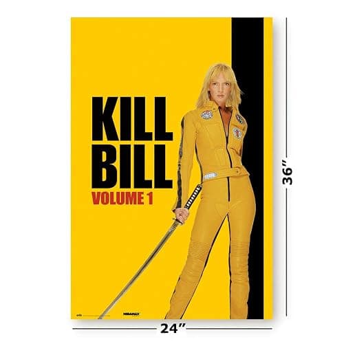 POSTER STOP ONLINE Kill Bill Volume 1 - Movie Poster (Regular Style - Black Mamba & Katana) (Size 24 x 36) thumbnail 2