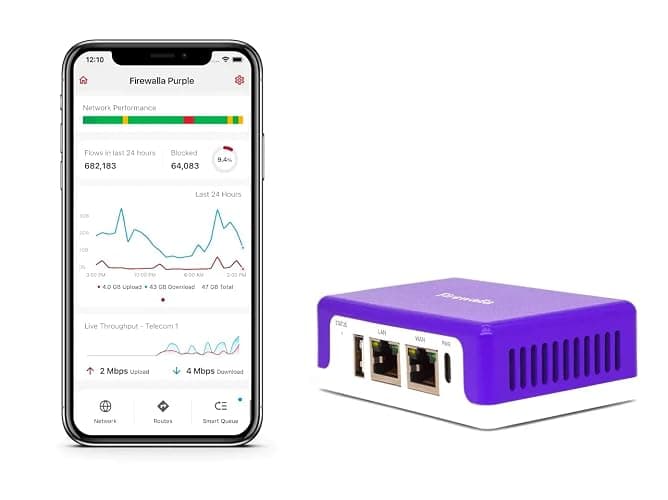 Firewalla: Cyber Security Firewall for Home & Business, Protect Network from Malware and Hacking | Smart Parental Control | Block Ads | VPN Server and Client | No Monthly Fee (Purple SE) thumbnail 2