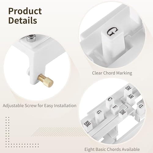 Guitar Chord Presser, Guitar Aid Chords Trainer, Chord Helper for Acoustic Guitar, Portable Chord Training Tool, Guitar Assisted Learning Tool for Beginners thumbnail 3