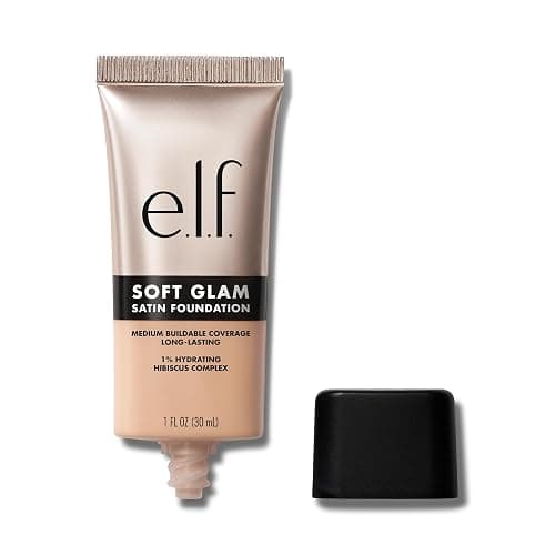 e.l.f. Soft Glam Foundation, Medium Coverage, Long-Lasting & Buildable Foundation For A Smooth, Satin Finish, Vegan & Cruelty-Free, 25 Light Neutral - Image 1