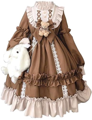 Adove Kawaii Lolita Dress for Women Long Sleeve Lolita Dresses for Teen Girls - Image 1