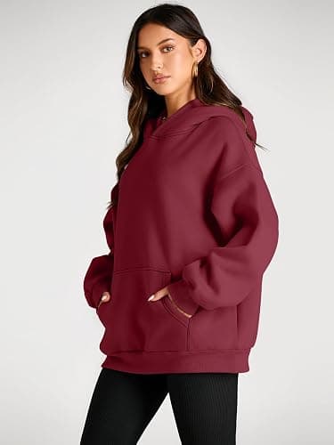 Trendy Queen Womens Oversized Hoodies Fleece Sweatshirts Fall Fashion Pullover Sweaters Winter Clothes thumbnail 3