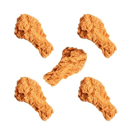 5 Pcs Simulated Chicken Legs Fake Food Model Simulated Model Lifelike Fake Fried Chicken Kitchen Home Party Decoration Display Photography Props - Image 1