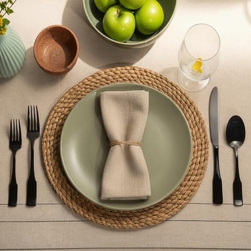 Alata Kate Black Mirror 40-Piece Silverware Set,Service for 8,Stainless Steel Flatware Set,Mirror Cutlery Set,Dishwasher Safe thumbnail 2