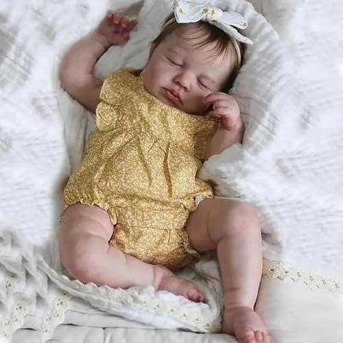 Anano Full Silicone Reborn Baby Doll Girl 20 in Realistic Baby Dolls Silicone Full Body Lifelike Newborn Babies Reborn Toddler Dolls Soft Real Life Like Babys Doll Washable thumbnail 7