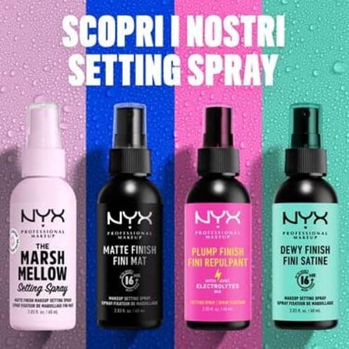 NYX Professional Makeup Setting Spray, Formula fissante leggera a lunga tenuta, Finish matte, 60 ml thumbnail 7