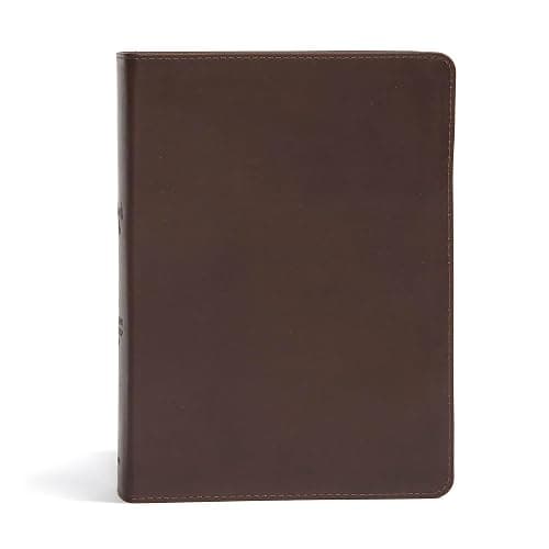 CSB She Reads Truth Bible, Brown Genuine Leather, Indexed, Black Letter, Full-Color Design, Wide Margins, Notetaking Space, Devotionals, Reading ... Ribbon Markers, Easy-to-Read Bible Serif Type - Image 1