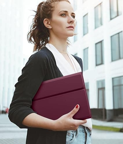 Hamile for iPad 11th 10th Generation Case with Keyboard - 7 Colors Backlit Wireless Detachable Folio Keyboard Cover with Pencil Holder for iPad A16 11-inch 2025 10th Gen 10.9 Inch 2022 (Dark Cherry) thumbnail 8