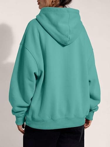 Trendy Queen Womens Hoodies Oversized Sweatshirt | Cozy Fleece Hoodie,Basic Pullover Sweatshirt,Large Kangaroo Pocket,Seamless Daily Outfit Match thumbnail 4