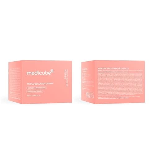 medicube Triple Collagen Cream - Hydrating & Firming Moisturizer with Hyaluronic Acid, Premium Elastin, Shea Butter - Wrinkle Care & Boosts Elasticity - Korean Skincare, 1.69 oz thumbnail 8