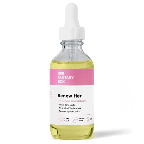 Her Fantasy Box Renew Her | Natural Rejuvenating Yoni Oil for Dark Spots, Ingrown Hair, and Skin Brightening - Nourishing, Moisturizing Formula for All Skin Types - Image 1
