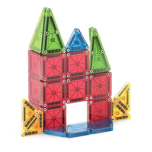 MAGNA-TILES microMAGS 26-Piece Travel Magnetic Construction Set – Bold Colors, The Original Magnetic Building Brand thumbnail 9