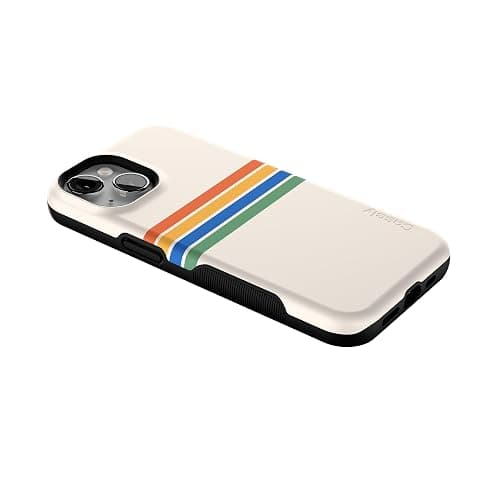Casely iPhone 14 Case | Totally Groovy | Rainbow Stripes Colorblock | Compatible with MagSafe | Bold Protective Design thumbnail 7