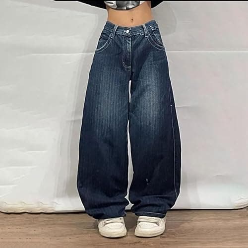 Y2k Vintage Hip Hop Jeans Baggy Skeleton Pants Graphic Printed Denim Jeans Grunge Gothic Oversized Pants Streetweear thumbnail 5