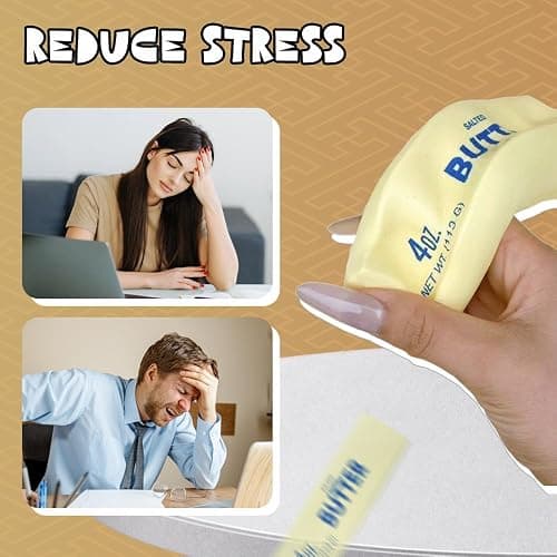 Slow Rebound Cute Butter Squeeze Stress Balls, 2026 New Squeeze Ball Realistic Butter Stick Soft Squeeze Balls, Upgrade Stress Balls for Stress Relief Anxiety Sensory Gifts (1pcs) thumbnail 3