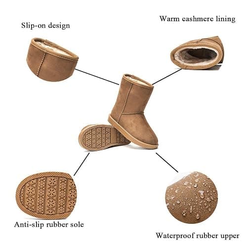 DKSUKO Women's Classic Waterproof Snow Boots Winter Boots thumbnail 5