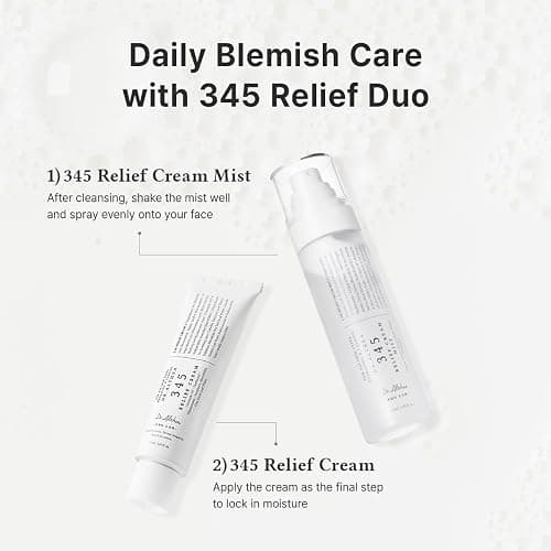 Dr.Althea 345 Relief Cream & Mist Duo, Korean Vegan Skin Care Set | Soothing Recovery & Moisture for Sensitive Skin, Daily Post-Acne Moisturizer, Versatile Hydration Mist Spray thumbnail 7