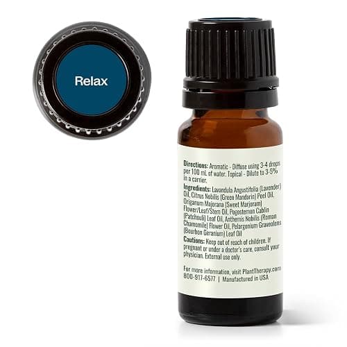 Plant Therapy Relax Essential Oil Blend 100% Pure, Undiluted, Natural Aromatherapy, Therapeutic Grade 10 mL (1/3 oz) thumbnail 8