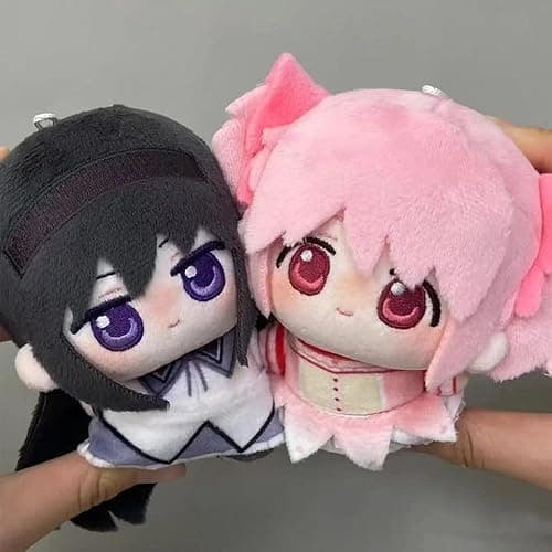 YLQANONG KanameMadoka Figures Pillow Anime Akemi Homura/Kaname Madoka Soft Stuffed Pillow Cushions Anime Figures Bag Pendant thumbnail 5